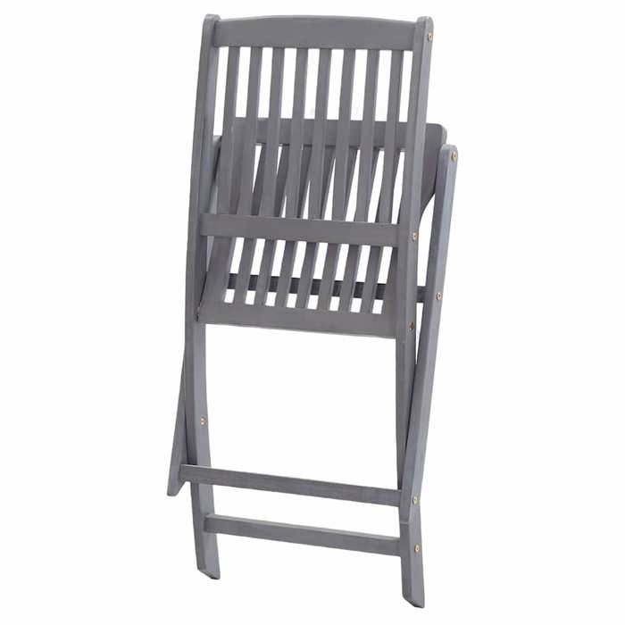 Maison Exclusive - Chaises pliables d'extérieur lot de 8 et coussins Bois d'acacia