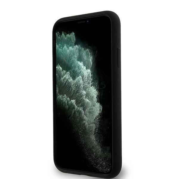 Dkny Dkhmn61Snyach Iphone 11 / Xr 6.1Czarny/Black Hardcase Liquid Silicone White Printed Logo Magsafe