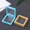 10Pcs Transparent Floating Display Box Plastic Film Jewelry Packaging Box Jewelry Necklace Ring And Collectible Storage Box