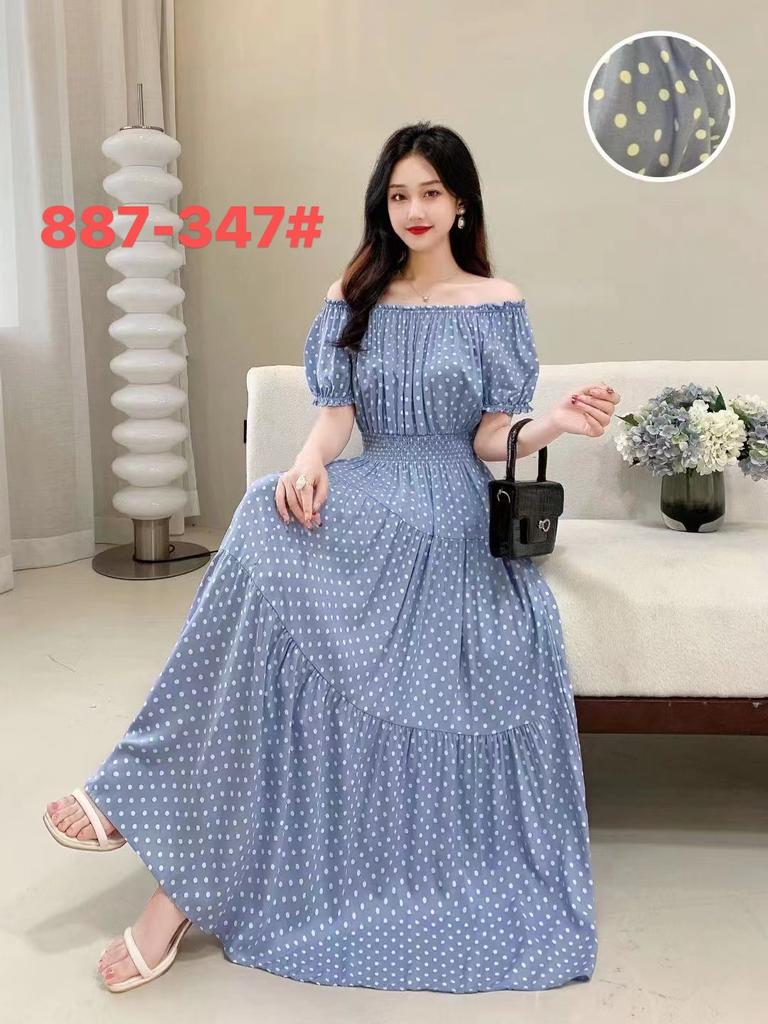 Seaside vacation beach dress cotton floral dress female shabahemi muslim