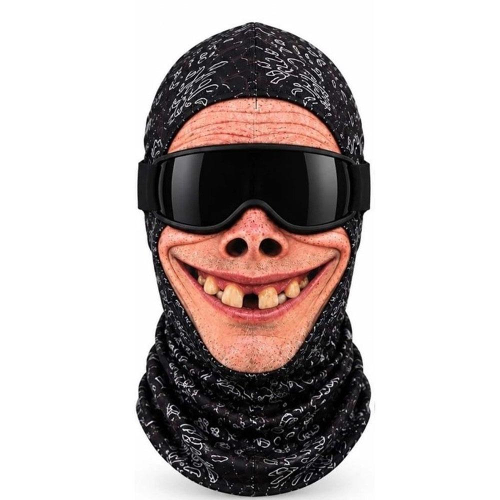 White Mustache Old Man Balaclava Face Mask Ski Mask Hood Outdoor/Cycling/Pranks/Party