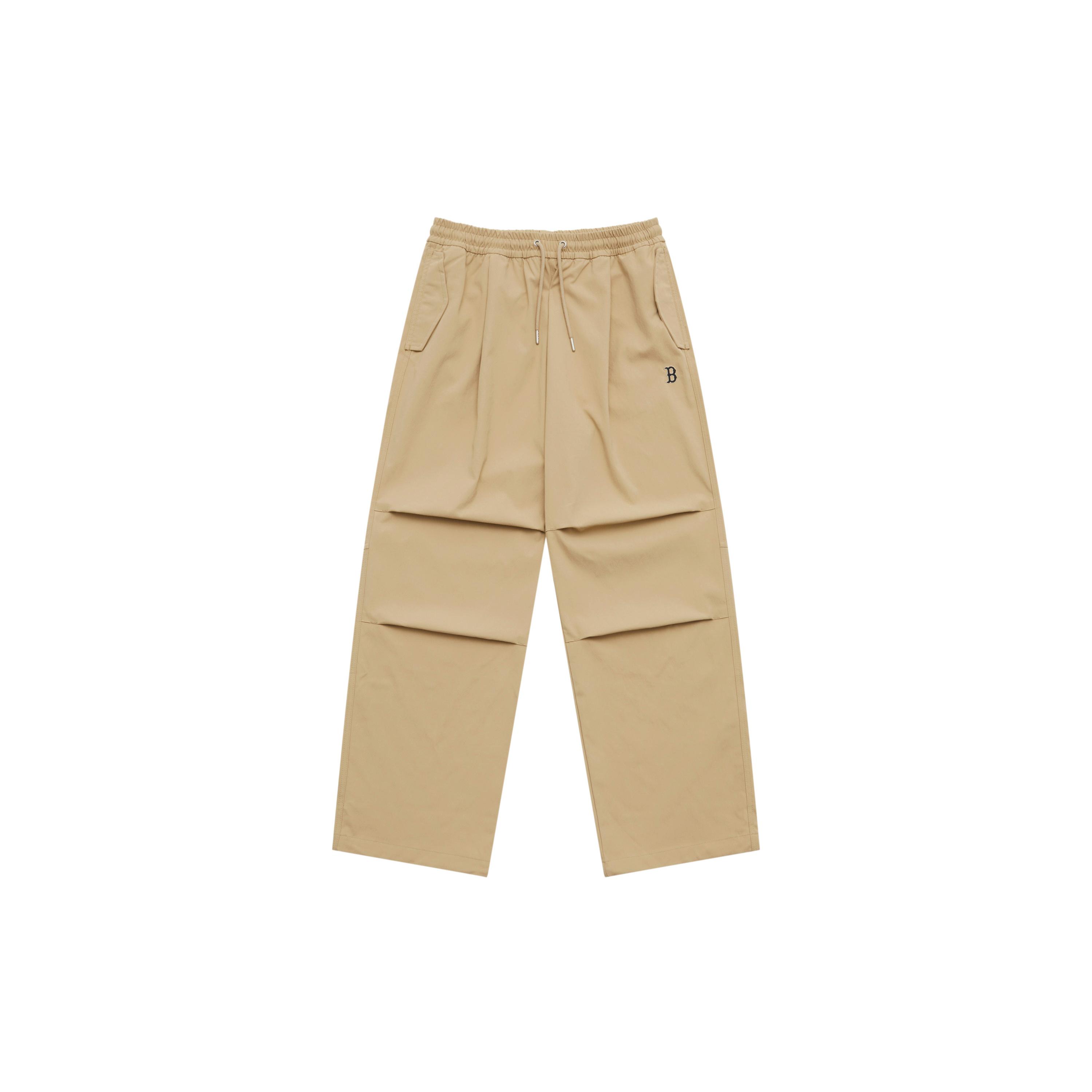 MLB Boston Red Sox Basic Collection SS25 Casual Pants Unisex Beige Yellow 3AWPB0851-43BGS L