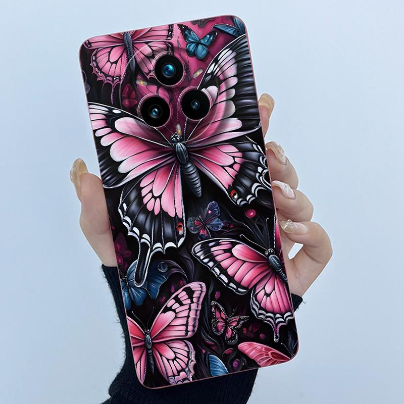 For Realme 14 Pro Plus Case 2025 New design Lovely Pattern Matte Silicon Cover For Realme14 Pro 14Pro+ Bumper Coque funda Capa