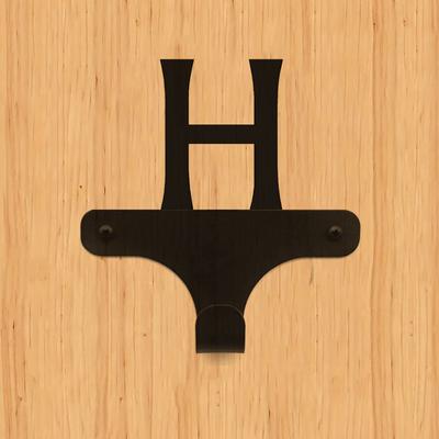 Nový jednoduchý háčik na kabát s písmenom Nástenný háčik na kabát Kovové nástenné umenie Háčik s jedným písmenom Nová nástenná kovová nástenná dekorácia.