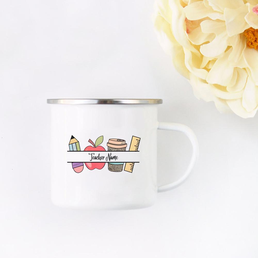 Personalised Teacher Mug with Name Thank You for Helping Me Grow Gift Nursery Primary Teacher Appreciation Gifts Coffee Mug