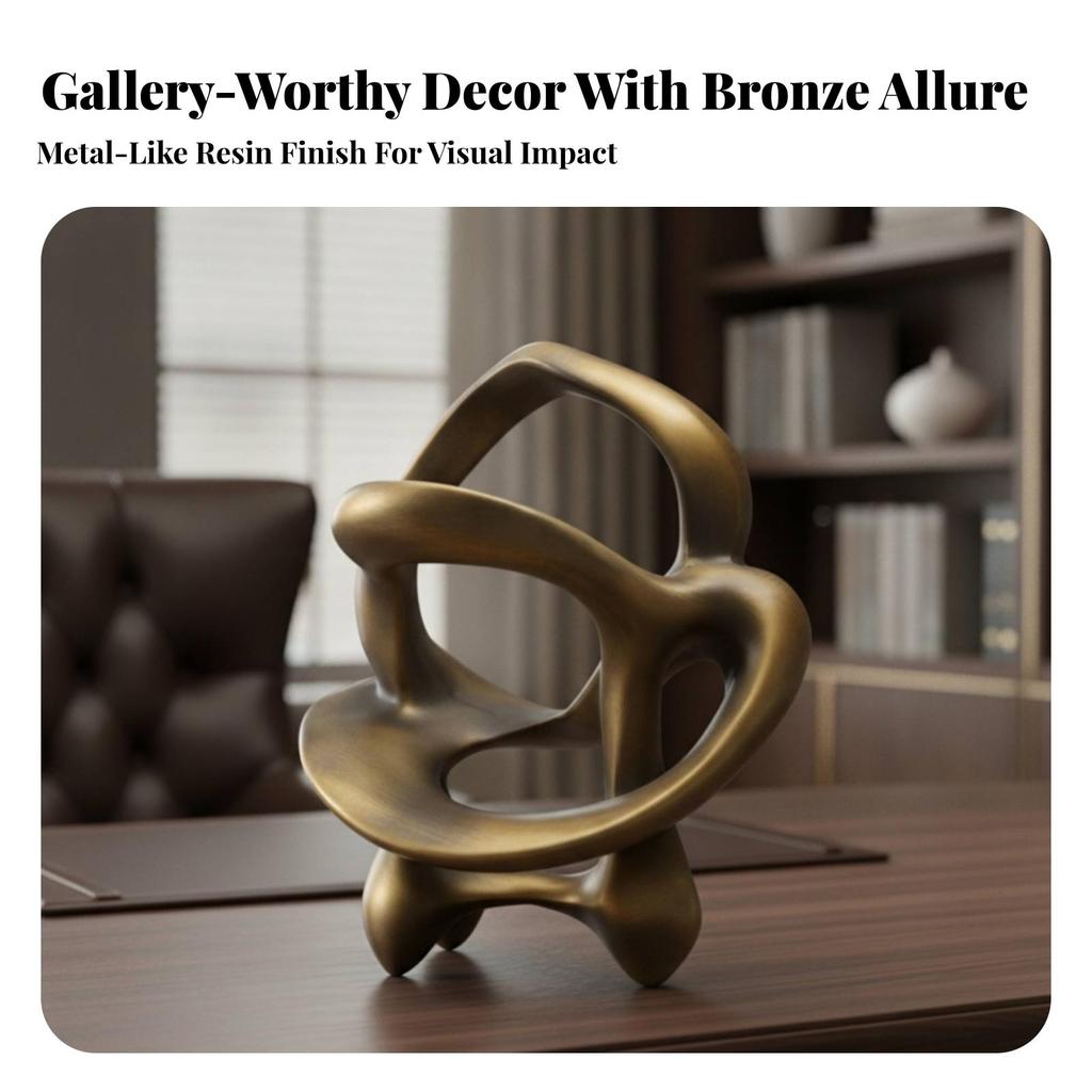 Abstract Sculpture Modern Tabletop Decorative for Office