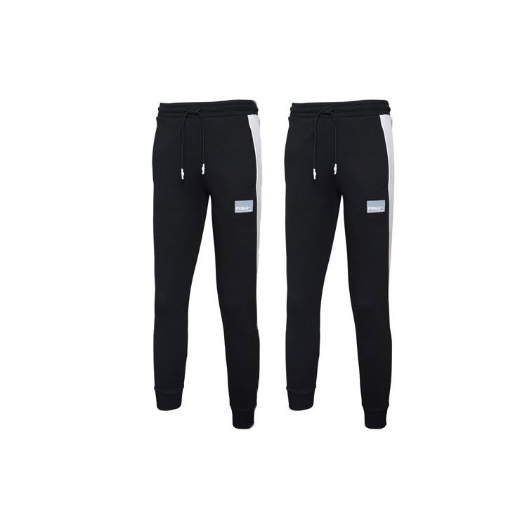 PUMA Casual Drawstring Knit Sweatpants Men Bottoms Black 598234-01