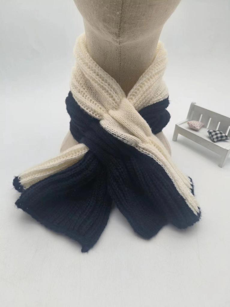 Scarf Women's Winter Versatile Warm Couple Student Neck Protection Imitation Cashmere Knitted Wool Girls Scarf Senior Sense Men