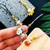 5Pcs Kawaii Snoopy Cartoon Phone Chain Key Lanyard Schoolbag Charm Pendant Bag Keychain Jewelry Gift For Girls And Kids