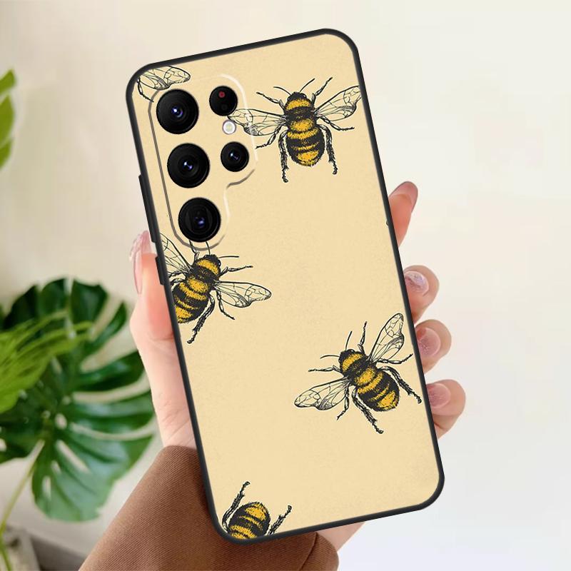 

Bee Honey Soft Case For Samsung Galaxy S21 S22 S23 S24 S25 Ultra S9 S10 Plus S20 FE S24 FE Phone Cover Galaxy S23