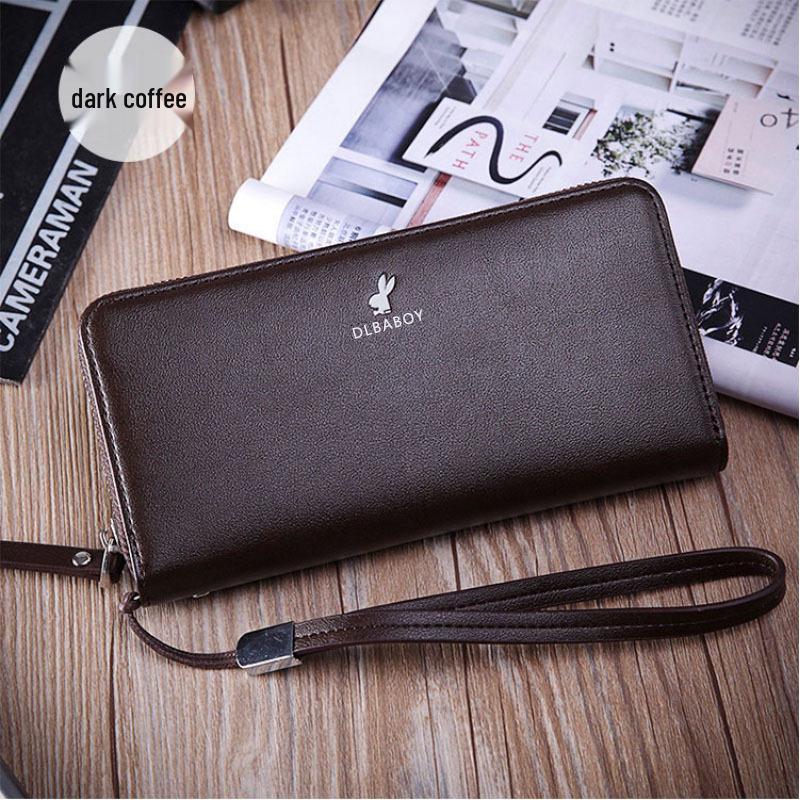 Portofel tip clutch de afaceri din piele pentru bărbați