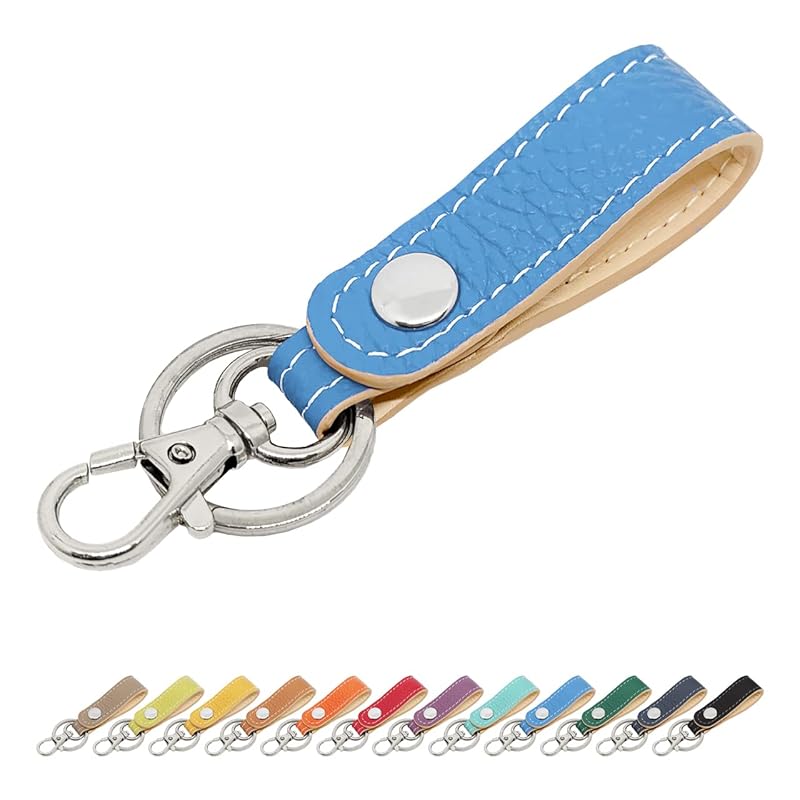 

[leo&aoi] key ring key ring genuine leather snap button belt type bag charm genuine leather key ring cowhide leather key key ladies men s A little
