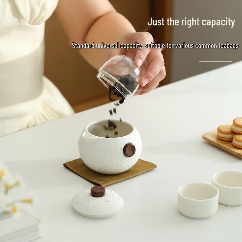 HLB Travel Ceramic Tea Set (1 Pot, 3 Cups)