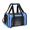Pvc Pet Carrier Bag With Breathable Mesh Expandable Foldable For Cats And Dogs