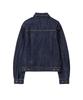 Misekiseoul Men Pleats Denim Trucker Jacket Dark Navy