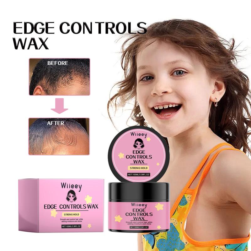 Long-Lasting Hair Styling Wax - Strong Hold Tame Frizz Flyaways Boost Curl Elasticity Shine Moisturize Support Curly Structure