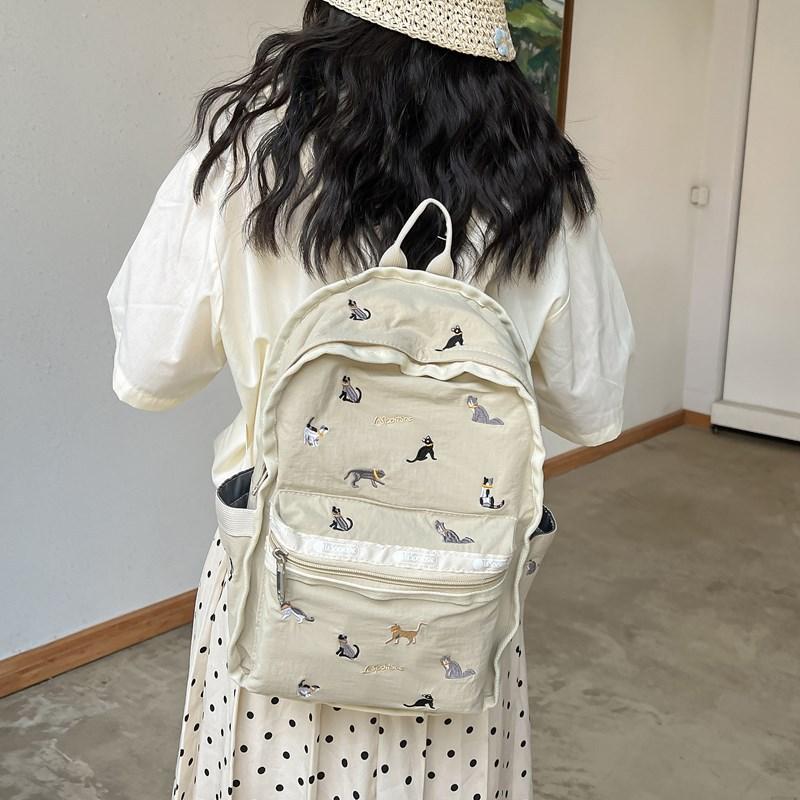 

Girl college student fashion cute small backpack Japanese casual versatile high school lightweight schoolbag travel backpack