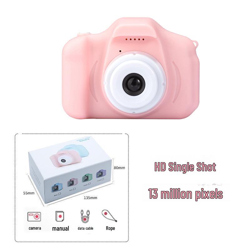 Çocuk HD Dijital Çizgi Film Kamera - Çocuklar İçin Mini Oyuncak Doğum Günü Hediyesi