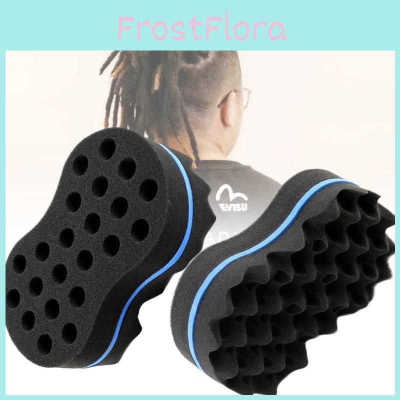 Große doppelseitige Schwammbürste für mühelose schöne blaue Wellenlocken