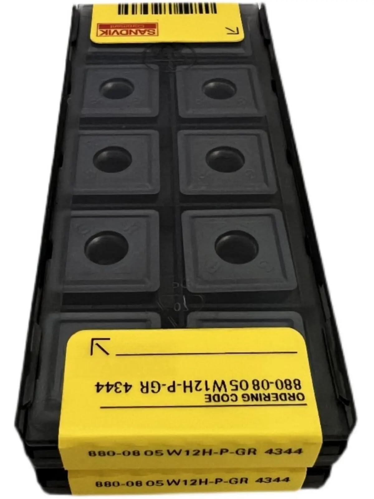 

Original Sandvik / 880-0805W12H-P-GR 4344 / CNC lathe carbide blade 10 PCS