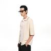 Men's Lapel Half-Sleeve Knit Cardigan