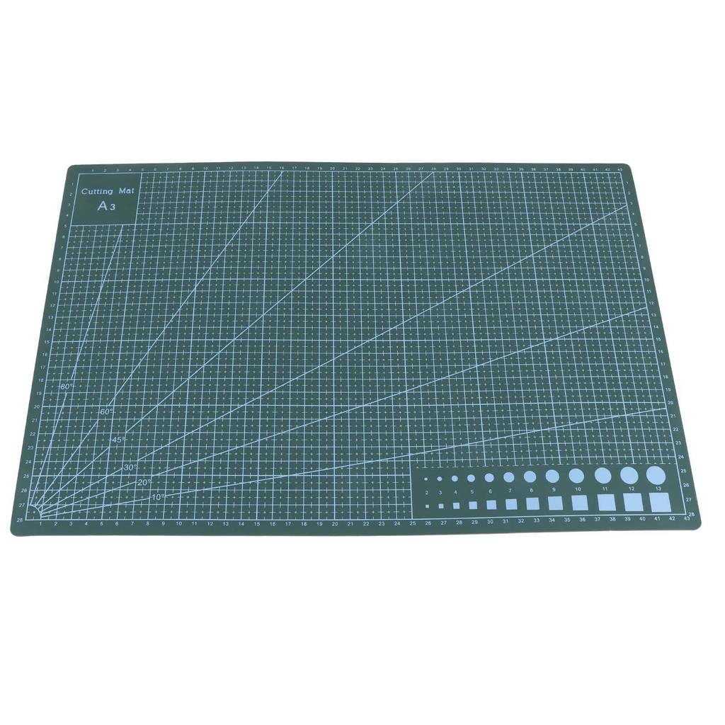 Grid Lines PVC Cutting Mat Self Healing Paper Leather Fabric Cutting Board(Blue)