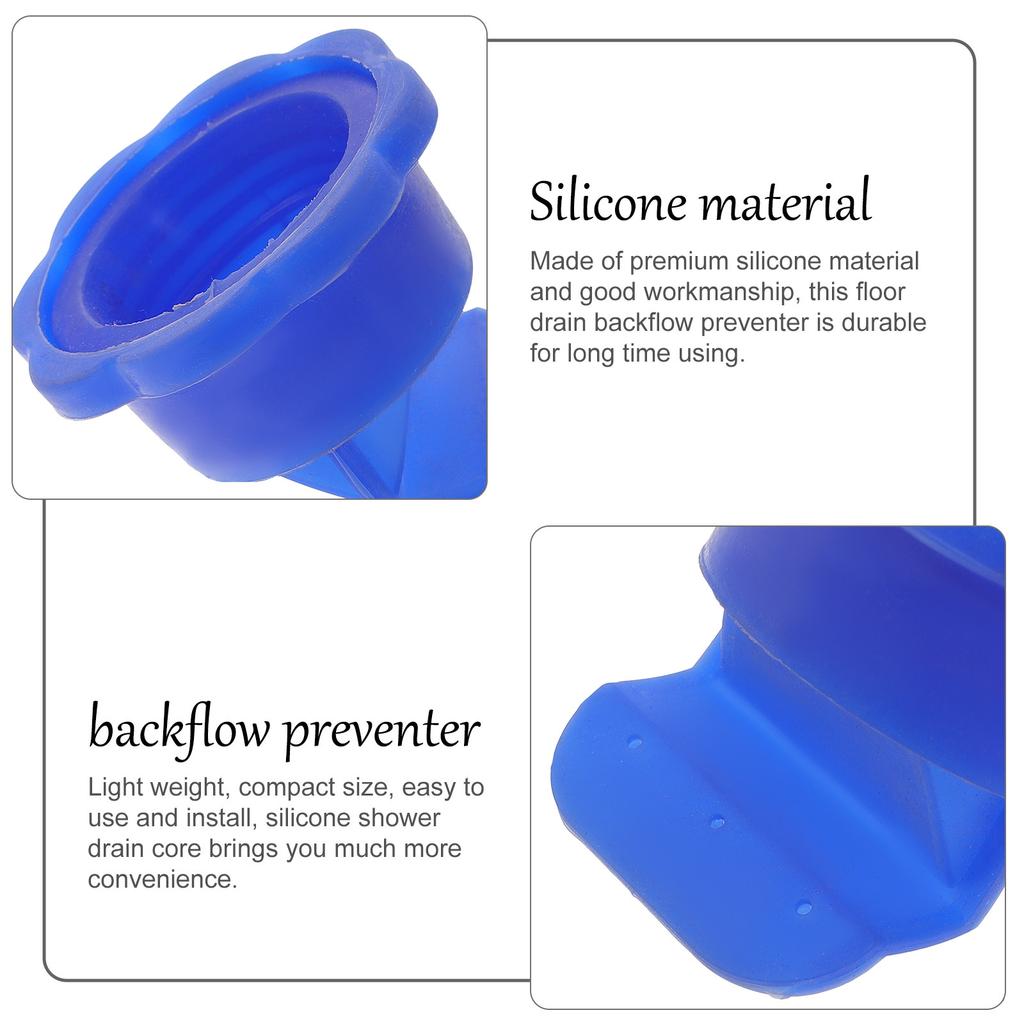 2Pcs Silicone Sewer Drain Core Backflow Preventer for Bathroom Kitchen Basement Odor Proof Drain Cores Automatic Seal Water Back