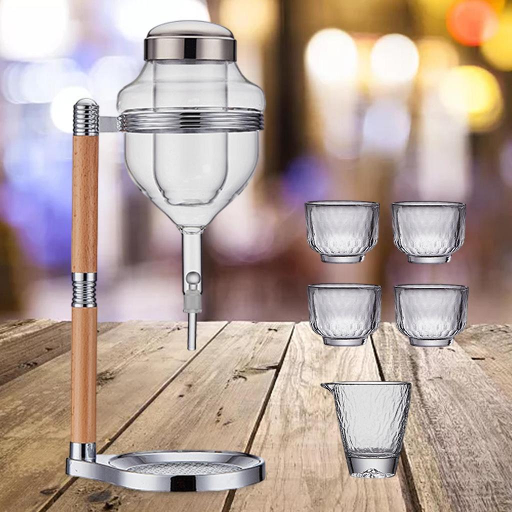 Japanese Cold Sake Glass Decanter Clear Dispenser for Barware Wine