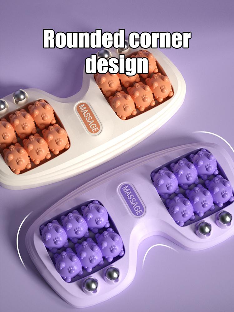 Foot Roller Massager Foot Massage Magnetic Bead Roller Multi-Point Foot Massage Foot Therapy Rubbing Foot Massager Tri Color