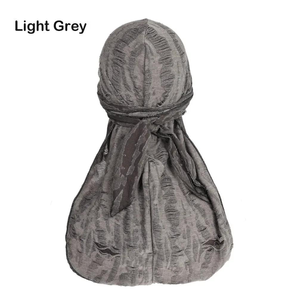 Lässiges Radfahr-Kopftuch Trendiges Vintage Stirnband Hut Baumwolle Langer Schwanz Piratenkappe Durag Hip Hop Bandana Unisex