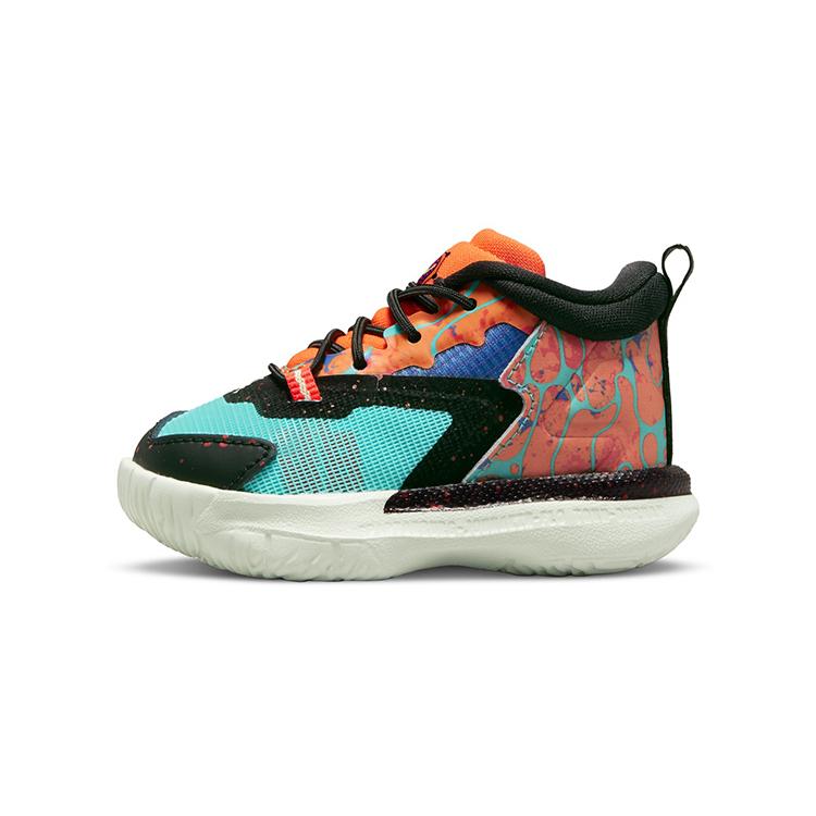 New Jordan Zion 1 Zion 1 Cushioning, Wear Resistant Mid Top Toddler Shoes Orange Green Infant And Toddler DC2023-800