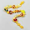 Brilliant Court Style Vintage Necklace Flower Shiny Heart Cameo Bracelet Eardrop Alloy Retro Emboss Earrings Party