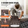 Interlocking Deck Tiles Plastic Wood 27 Pack 12"x12" Waterproof for Porch