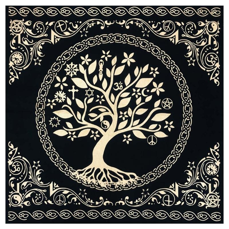 

50x50 см / 75x75 см Скатерть для Таро Игровой коврик Геометрические Предсказания Скатерть Настольная игра Оракулы Подставка для карт Рунический коврик-поддержка 50x50cm