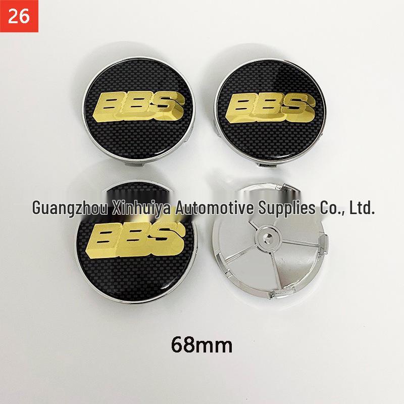 Logo na środek felgi BBS Modified do rozmiarów 56mm, 60mm, 68mm i 70mm