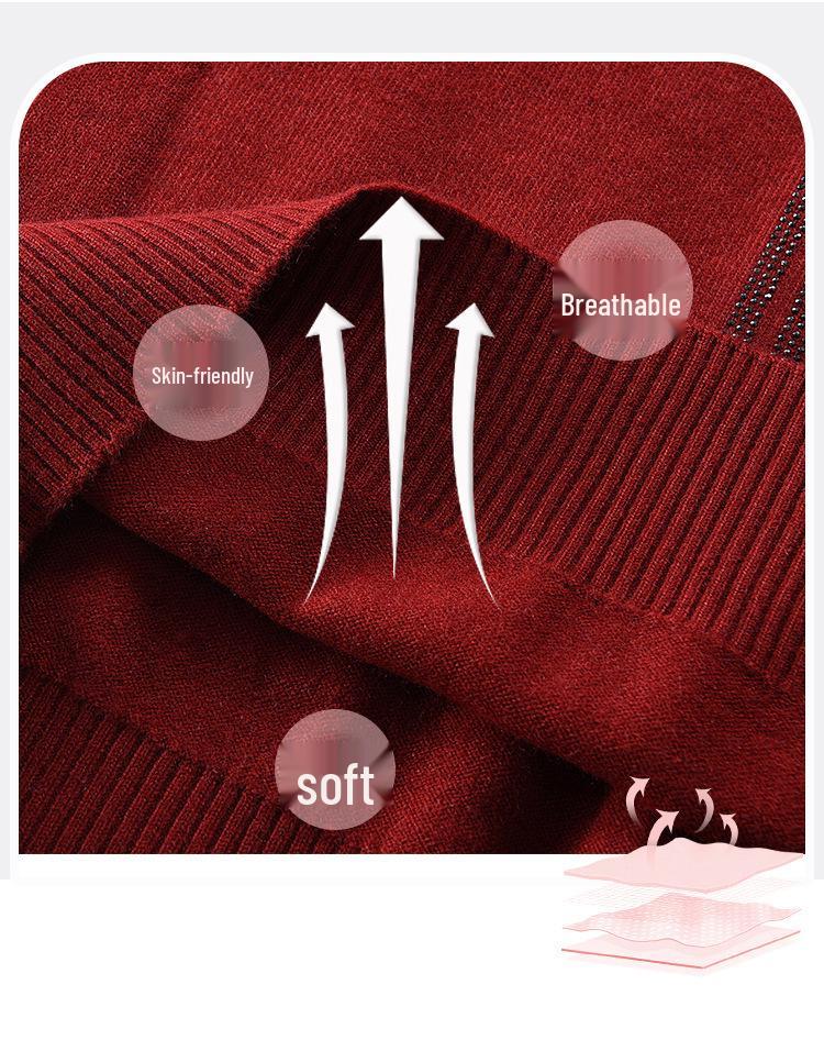 Ultra-Soft Long-Sleeve Sweater for Middle-Aged Women - Perfect for Spring & Autumn