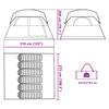 Family Tent for 6 Persons Green Waterproof