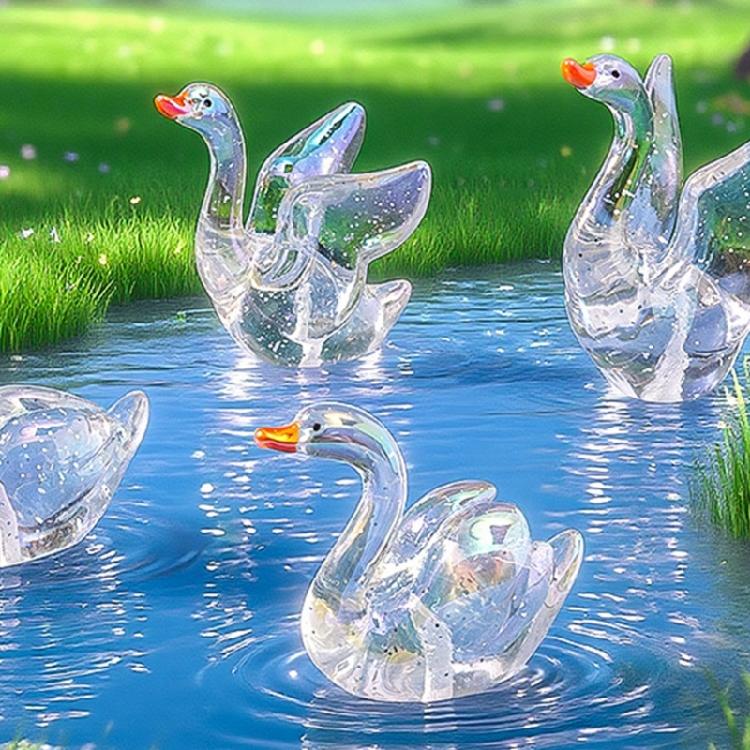 Ochette Piccole Mini Figure in Resina per Decorazioni Giardino delle Fate, Accessori Miniatura per Case delle Bambole, Ornamento per Artigianato