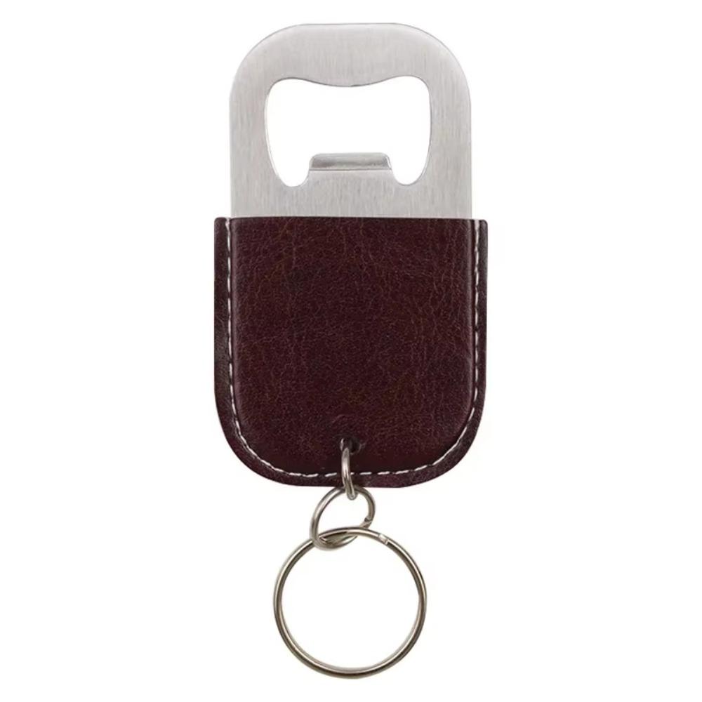Wine Bottle Opening Fashionable Keyring Leather Kitchen Gadget Bottle Opener Keychain  Outdoor
