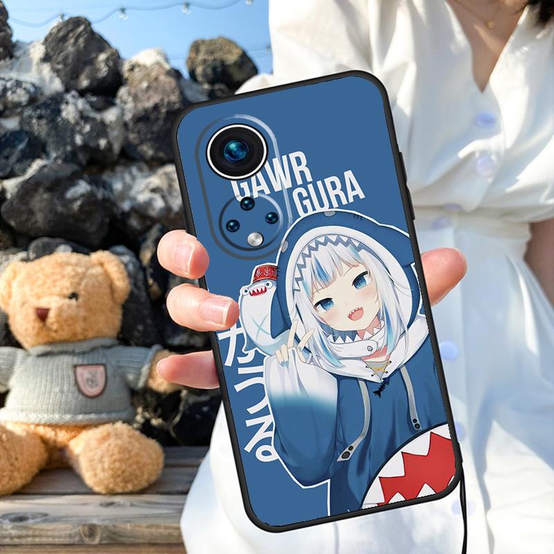Gawr Gura Hololive Girl Case For Honor Magic 7 5 6 8 Pro 200 400 50 70 90 Lite X9a X9b X9c X9d X8b X8c Win RT Cover