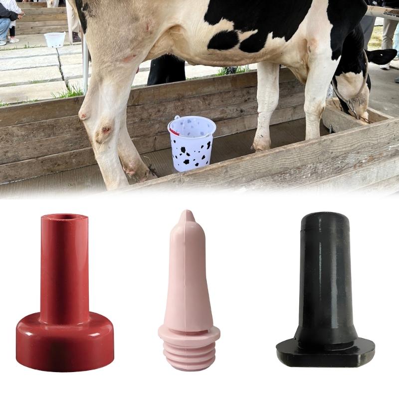 Calf Feeder Pacifiers Fixed Base Milk Bucket Nipple Soft Rubber Nipple Supplies Milk Nursing Feeder