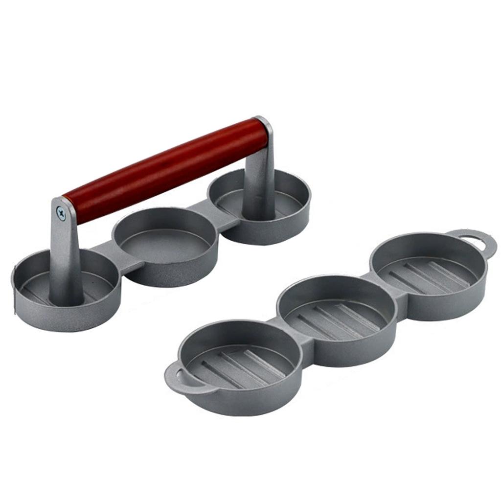 Nová lisovačka na mleté maso na hamburgery Kulatá lisovačka na burgery Vytvářeč placek Sada na výrobu hamburgerových placek Lis Forma na burgery bez papíru