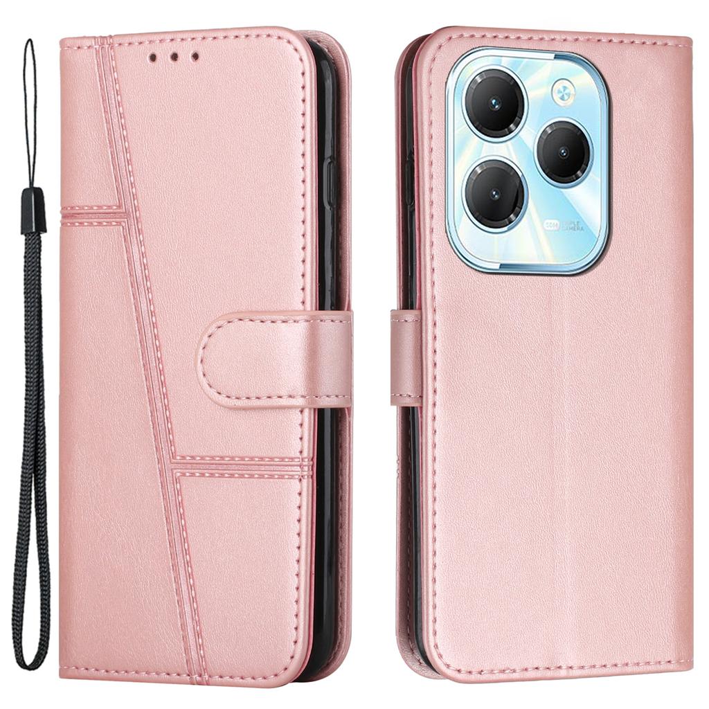 For Infinix Hot 40/Hot 40 Pro Phone Case Wallet Stand Cover Calf Texture