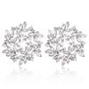 Modern Alloy Geometric Dangle Earrings For Women With Electroplated Finish For Spring Style
