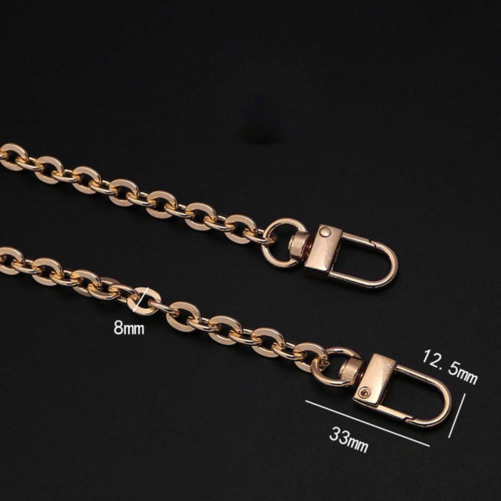 DIY Bag Accessories Gold Silver Black Metal Bag Chains Adjustable Luxury Crossbody Chain Single Shoulder Strap