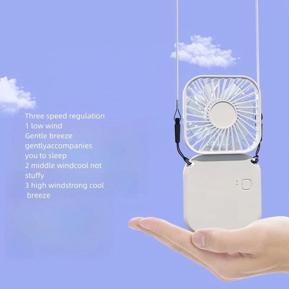 ABS Handheld Fan USB Cooling Fans New Folding Halter Fan  Girls