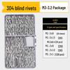 Stainless Steel Countersunk Flat Head Aluminum Open-End Pop Rivet for Decoration