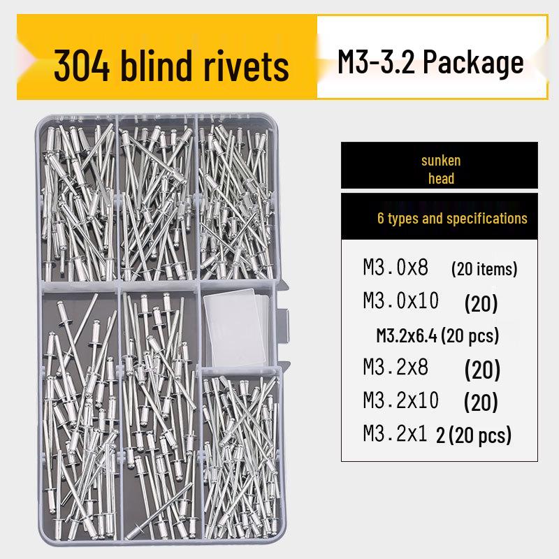Stainless Steel Countersunk Flat Head Aluminum Open-End Pop Rivet for Decoration