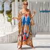 2022 European & American Plajă Rayon Acoperire Robă Lungă Costum de Baie Rochie de Damă