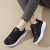 Women's Mesh Casual Shoes Summer New Lace Hollow Platform Sneakers Lightweight Breathable Flying Running Sport Shoes Zapatillas